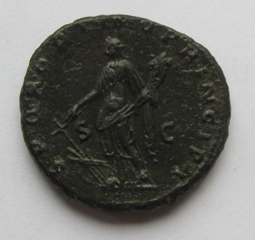 (№ (Без даты) ) Монета Римская империя 1970 год 1 As